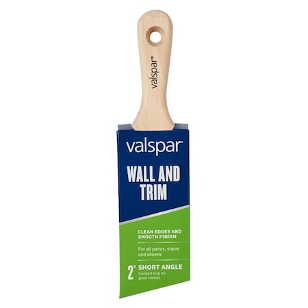 Valspar Wall and Trim Sash Brush, 2 in W, Angle Brush, Polyester Bristle 882566350