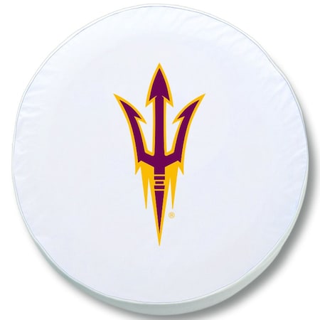 Holland Bar Stool Co 33 x 12.5 Arizona State Tire Cover with Pitchfork Logo TCZArizSt-FWT