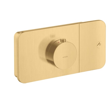 Axor ONE Thermostatic Module Trim for 1 Function in Brushed Gold Optic 45711251