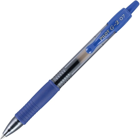 Pilot Of America 31171 UPC G2 Retractable Gel Ink Rolling Ball Pen .7mm Blue 31171