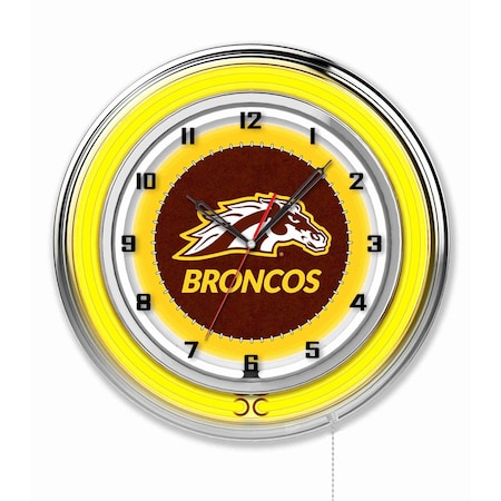 Holland Bar Stool Co Western Michigan University Double Neon 19" Clock Clk19WestMI