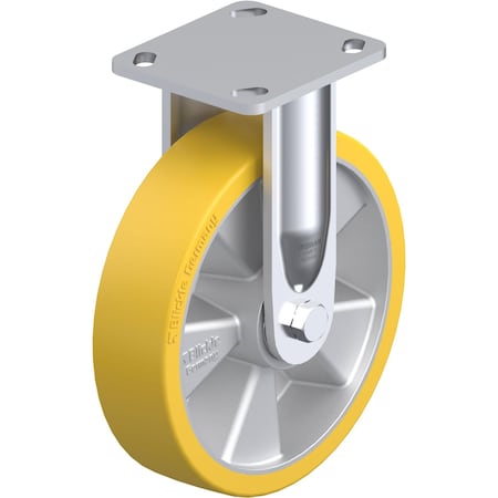 Blickle Rigid Plate Caster, PU, 8", 1250 lb. BEHS-ALTH 200K-14
