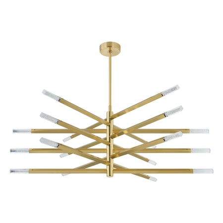 Corbett Lighting Strasbourg 18 Light Integrated LED Chandelier in Vintage Brass 501-56-VB