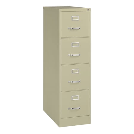 Hirsh 15" W 4 Drawer Vertical File Cabinet, Putty, Letter 16698