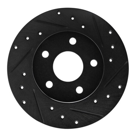 Dynamic Friction Co DFC Brake Rotor - Drilled and Slotted - Black 633-52003R