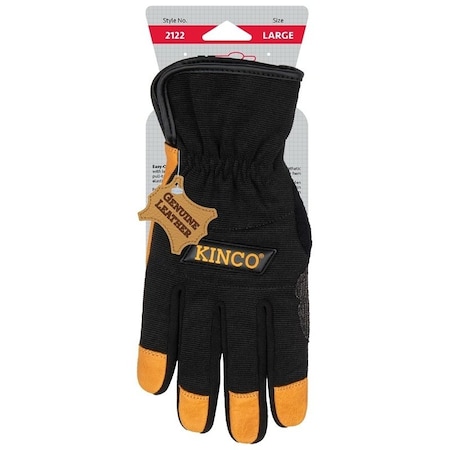 Kincopro GLOVES WORK GOATSKIN/SYN LARGE, PR 2122-L