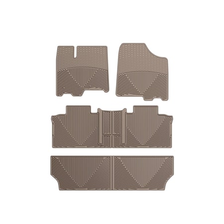 Weathertech Tan, Front, Rear, and Rear All Weather Floor Mats WTCT202244245