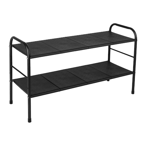 Home-Complete Under Sink Organizer 2 Tier Adjustable Shelf Organizer with 8 Removable Panels Organizers & Storage 82-50702-BL