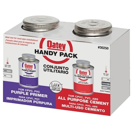 Oatey All-Purpose Primer, Purple and Red, 4 oz Can 30250