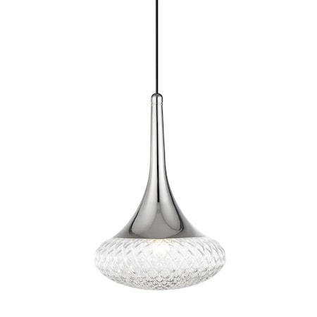 Mitzi Bella 1 Light Pendant 11.75 In. Polished Nickel H114701D-PN