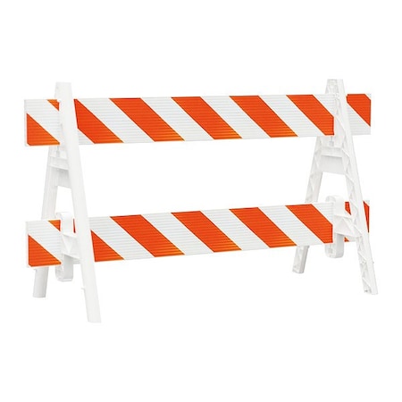 Plasticade TrafficBarricade, White, 44 inW, 28 inH 203W-308HIP