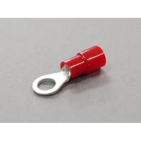 Nichifu Eco-Friendly Polycarbonate Insulated Ring Terminals, Stud #8, AWG 22-16 TMEX 1.25-4M-RED
