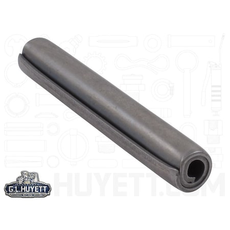 Huyett Coiled Spring Pin, Heavy Duty, 420 Stainless Steel, 0.375 in Dia x 2.500 in Length SPCSP-375-2500H