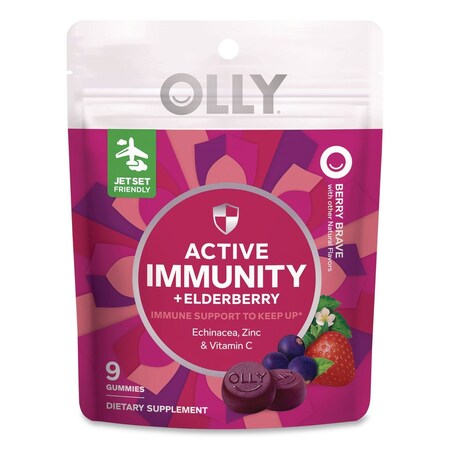 Olly Active Immunity + Elderberry Gummy, Berry Brave, 9PK  46296