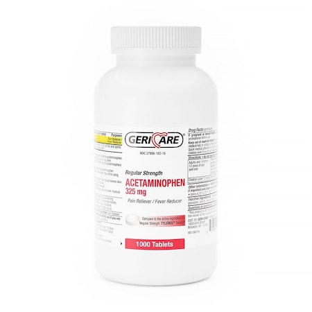 Geri-Care Regular Strength Acetaminophen, 325mg, 1000PK 101-10-GCP