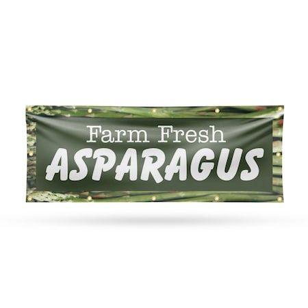 Signmission Farm Fresh Asparagus, 48 Inch x 120 Inch, Vinyl Banner B-120-30574