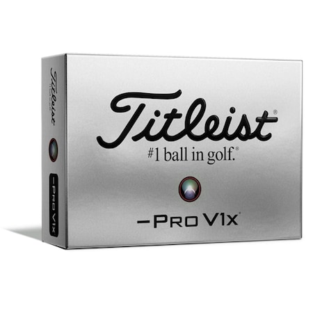 Titleist ProV1x Left Dash White Golf Balls - 1 Dozen T204L6S