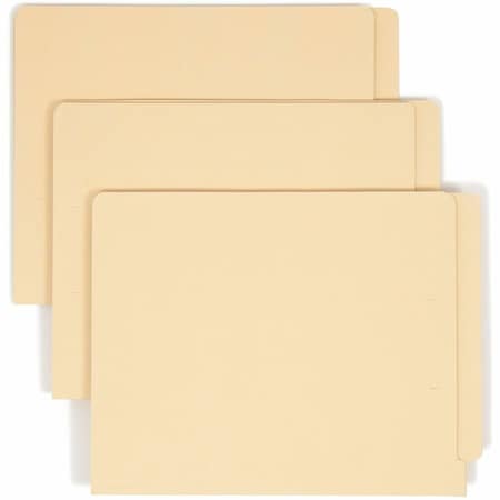 Smead File Folder End Tab, Straight Cut, Manila, PK100 24160