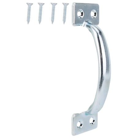 Prosource Door Pull, 1-3/4 in W, 6-1/2 in D, 1-1/2 in H, Steel, Zinc Plated 20912ZCB-PS