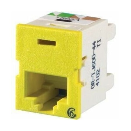 Ortronics 1-PORT MOD JACK 110 8W8P UTP, T568A/B CAT6 IP5 CLARITY6 TJ600-44
