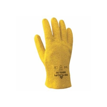 Showa KPG PVC Coated Gloves, Medium, Yellow 845-960M-09