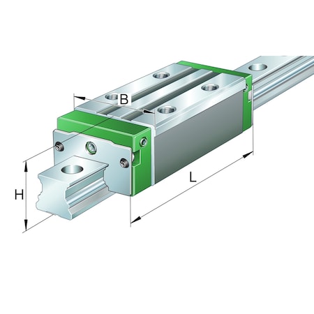 Ina Recirculating ball bearing carriage for KUVE15 Linear Guide system KWVE15-B-S-V1-G3