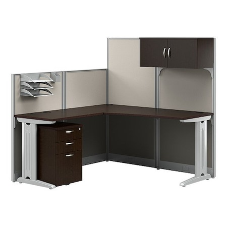 Bush Business Furniture Modular Cubicle Workstation, 64 in D X 63 in H, 64 in W X WC36894-03STGK