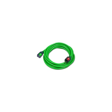 Pro Glo Extension Cord, Green, 12/3, 100-Ft. D17444100