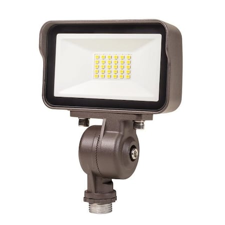 Keystone 15W 5000K Contractor Prime LED Floodlight. Rectangular Series 3. 120/277V Input. Standard Bronze Hou KT-FLED15-R3A-KM-850