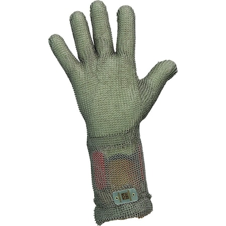 Workhorse Metal Mesh Hand Protection Gloves with Standard Spring Closure, Standard Cuff 1147-M