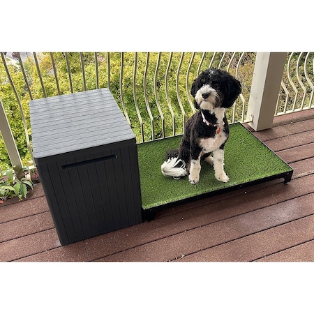 K9 Kennel Store 2ft X 3ft Quick N Clean Potty Station W/Plastic Potty Attendant 2X3PS-PPA