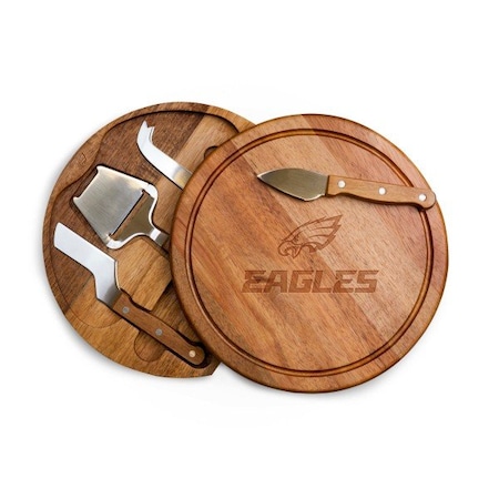 Picnic Time Family Of Brands Philadelphia Eagles - Acacia Circo Cheese Cutting Board & Tools Set, (Acacia Wood) 855-04-512-243-2