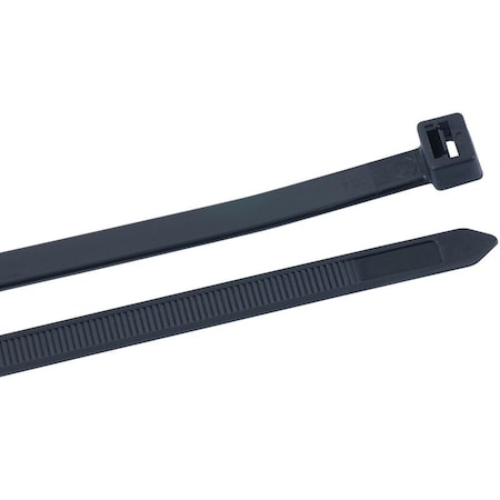 Gardner Bender Cable Tie, 24 in L, 7 in Max Bundle Dia., Black, Nylon 6/6, 175 lb Strength, 50 PK 46-424UVB