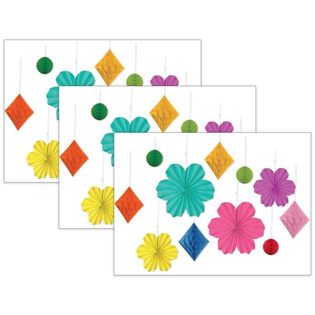 Carson Dellosa Happily Ever Elementary Retro Remix Flowers and Twinkles Dimensional Accents, 3PK 107013