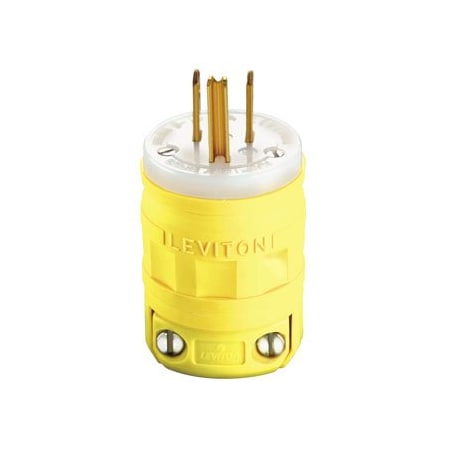 Leviton Industrial Grade Plug, Dustguard 15 Amp, 125 Volt 1447