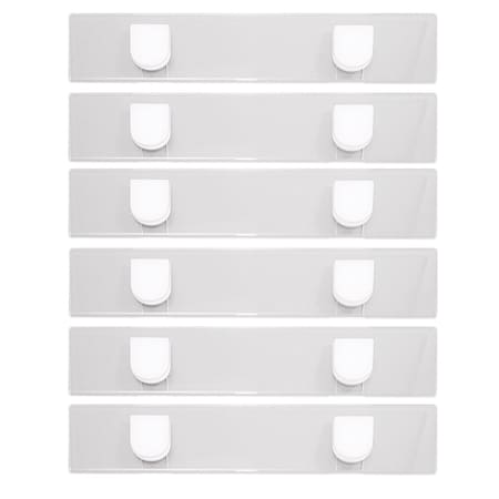 Advantus Fabric Panel Wall Sign, Name Holder, 2x9 in, 6PK 75329