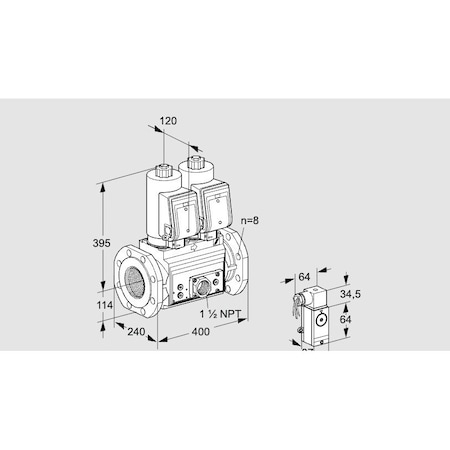 Honeywell Kromschroder VCS9T125A05NNAGRE/P3VP/MMMM KS88203974