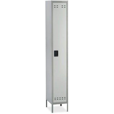 Safco Wardrobe Locker, 12 in W, 18 in D, 78 in H, (1) Tier, (1) Wide, Gray 5522GR