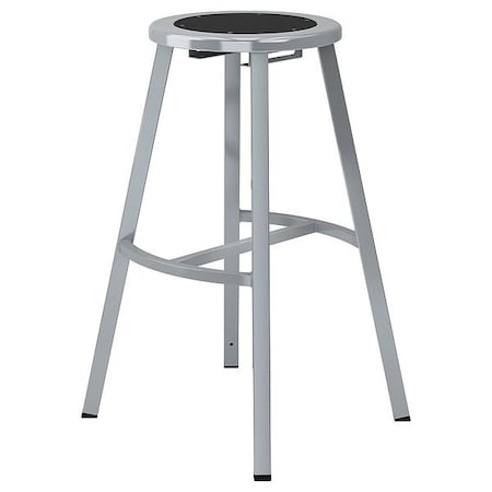 National Public Seating Black Center Metal Stool, 30 TTSG30-S10