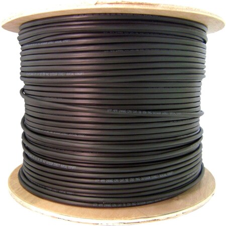 Cable Wholesale 2 Fiber Indoor/Outdoor Fiber Optic Cable, OS2 9/125 Singlemode, Corning, Black, Plenum Rated, 11F3-002NH