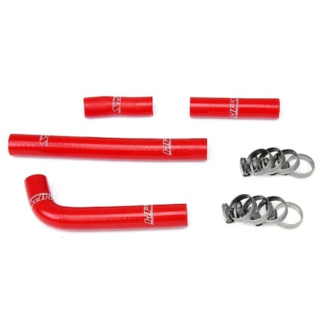 Hps Performance High Temp Reinforced Silicone Radiator Coolant Hose Kit, Red,  57-1351-RED