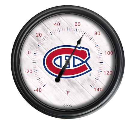 Holland Bar Stool Co Montreal Canadiens Indoor/Outdoor LED Thermometer ODThrm14BK-08MonCan