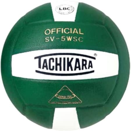 Tachikara SV5WSC.DGW Sensi-Tec Composite High Performance Volleyball - Dark Green-White SV5WSC.DGW