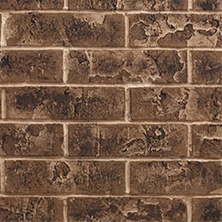 Vecindario 35 in. Traditional Brick Interior Panel, Tavern Brown VE1717995