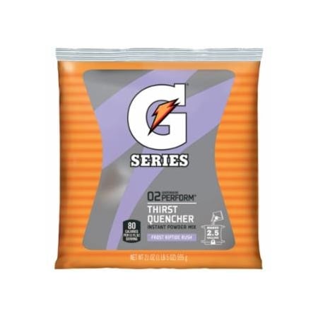 Gatorade G Series 02 Perform Thirst Quencher Instant Powder, 21 oz, Pouch, 2.5 gal Yield, Frost, 32PK 308-33673