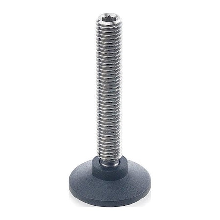 J.W. Winco Male-End Leveling Mount, 1.68 in H 638-15-5/16X18-35-NI