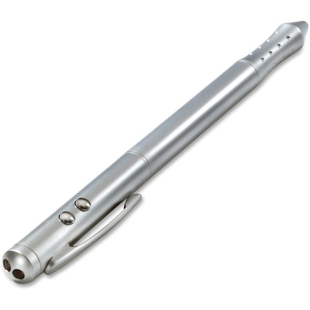 Acco Quartet Class 2 Four-Function Executive Laser Pointer, Silver, 150-yds MP2800Q