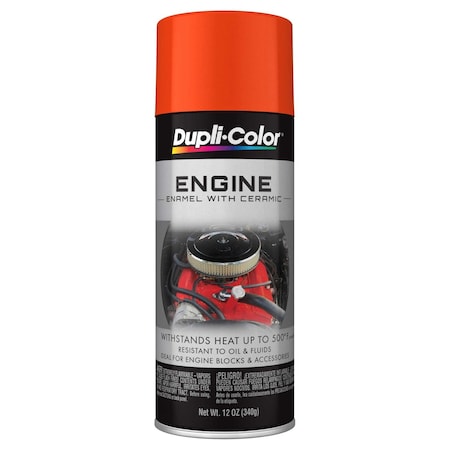 Vht Engine Paint Heat Resistant to 500 Degrees Fahrenheit; Chrysler Hemi Orange; 12 Ounce Aerosol Spray DE1652