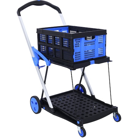 Edendirect Utility Cart, 198 lb Load Capacity, 42.5 in L, 23.6 in W, Folding Handle IR-W465P145345