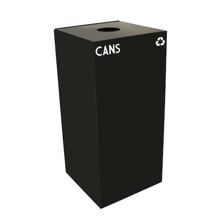 Witt Industries 32 gal Square Charcoal, Metal 32GC01-CB